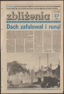 Zbliżenia : tygodnik społeczno-polityczny, 1989, nr 37