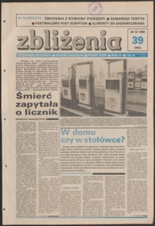 Zbliżenia : tygodnik społeczno-polityczny, 1989, nr 39