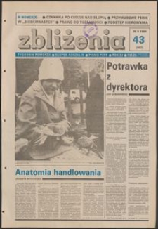 Zbliżenia : tygodnik społeczno-polityczny, 1989, nr 43