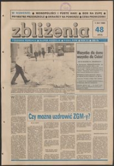 Zbliżenia : tygodnik społeczno-polityczny, 1989, nr 48