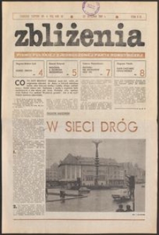 Zbliżenia : tygodnik społeczno-polityczny, 1981, nr 4
