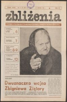 Zbliżenia : tygodnik społeczno-polityczny, 1981, nr 17