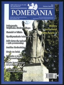 Pomerania : miesięcznik społeczno-kulturalny, 2011, nr 5