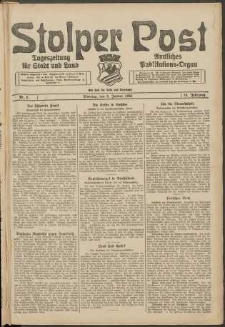 Stolper Post. Tageszeitung für Stadt und Land Nr. 6/1924