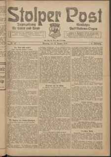 Stolper Post. Tageszeitung f&uuml;r Stadt und Land Nr. 12/1924