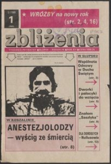 Zbliżenia : tygodnik społeczno-polityczny, 1991, nr 1