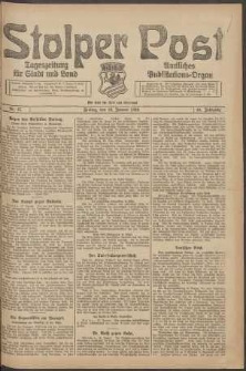 Stolper Post. Tageszeitung f&uuml;r Stadt und Land Nr. 15/1924