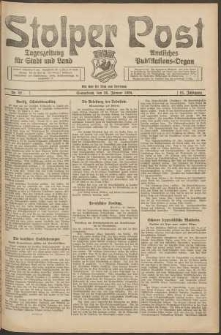 Stolper Post. Tageszeitung f&uuml;r Stadt und Land Nr. 22/1924