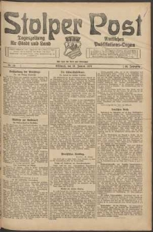 Stolper Post. Tageszeitung f&uuml;r Stadt und Land Nr. 25/1924