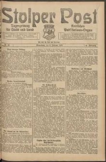Stolper Post. Tageszeitung f&uuml;r Stadt und Land Nr. 34/1924