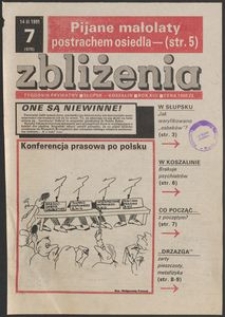 Zbliżenia : tygodnik społeczno-polityczny, 1991, nr 7