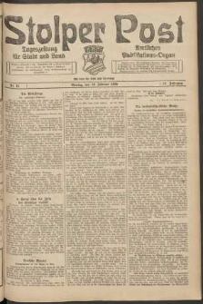 Stolper Post. Tageszeitung f&uuml;r Stadt und Land Nr. 41/1924