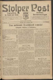 Stolper Post. Tageszeitung für Stadt und Land Nr. 42/1924