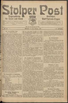 Stolper Post. Tageszeitung f&uuml;r Stadt und Land Nr. 43/1924