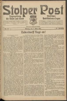 Stolper Post. Tageszeitung f&uuml;r Stadt und Land Nr. 53/1924