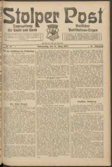 Stolper Post. Tageszeitung f&uuml;r Stadt und Land Nr. 62/1924