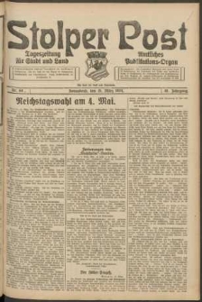 Stolper Post. Tageszeitung für Stadt und Land Nr. 64/1924