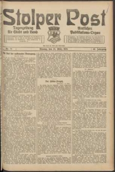 Stolper Post. Tageszeitung f&uuml;r Stadt und Land Nr. 71/1924
