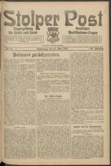 Stolper Post. Tageszeitung für Stadt und Land Nr. 74/1924