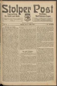 Stolper Post. Tageszeitung f&uuml;r Stadt und Land Nr. 77/1924