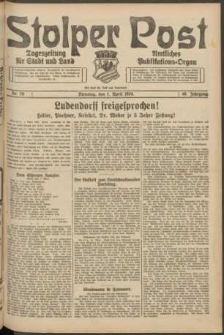 Stolper Post. Tageszeitung für Stadt und Land Nr. 78/1924