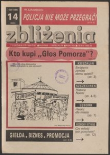 Zbliżenia : tygodnik społeczno-polityczny, 1991, nr 14