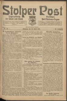 Stolper Post. Tageszeitung für Stadt und Land Nr. 101/1924