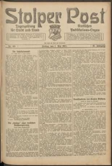 Stolper Post. Tageszeitung f&uuml;r Stadt und Land Nr. 103/1924