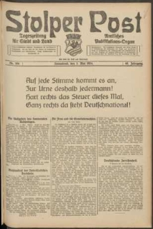 Stolper Post. Tageszeitung für Stadt und Land Nr. 104/1924