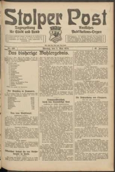 Stolper Post. Tageszeitung f&uuml;r Stadt und Land Nr. 105/1924