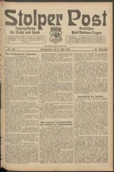 Stolper Post. Tageszeitung f&uuml;r Stadt und Land Nr. 108/1924