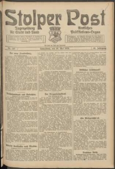 Stolper Post. Tageszeitung f&uuml;r Stadt und Land Nr. 110/1924