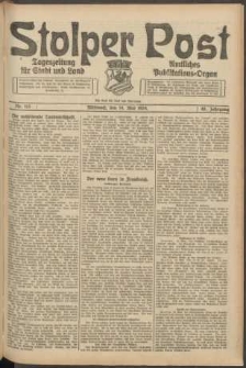 Stolper Post. Tageszeitung für Stadt und Land Nr. 113/1924