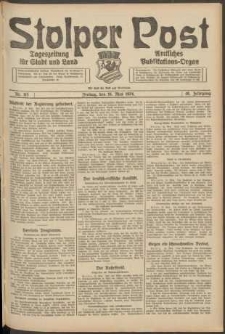 Stolper Post. Tageszeitung f&uuml;r Stadt und Land Nr. 115/1924