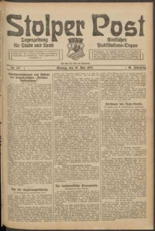 Stolper Post. Tageszeitung f&uuml;r Stadt und Land Nr. 117/1924