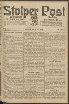 Stolper Post. Tageszeitung f&uuml;r Stadt und Land Nr. 127/1924