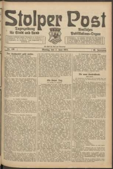 Stolper Post. Tageszeitung f&uuml;r Stadt und Land Nr. 128/1924