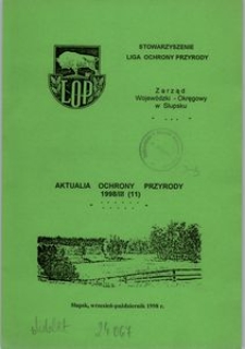 Aktualia Ochrony Przyrody, 1998, nr 11