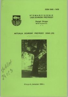 Aktualia Ochrony Przyrody, 2004, nr 23