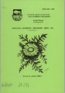 Aktualia Ochrony Przyrody, 2005, nr 25