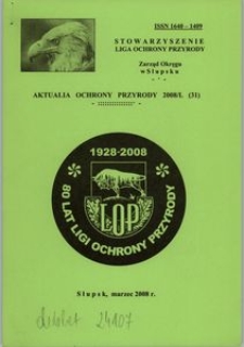 Aktualia Ochrony Przyrody, 2008, nr 31