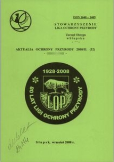 Aktualia Ochrony Przyrody, 2008, nr 32