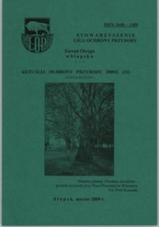 Aktualia Ochrony Przyrody, 2009, nr 33