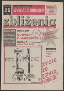 Zbliżenia : tygodnik społeczno-polityczny, 1991, nr 25