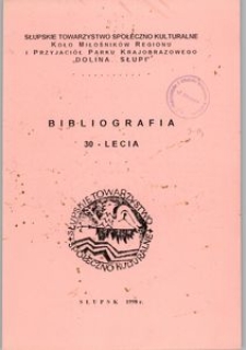 Bibliografia 30-Lecia, 1998, nr 1