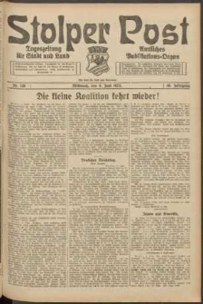 Stolper Post. Tageszeitung für Stadt und Land Nr. 130/1924