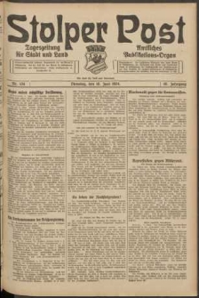 Stolper Post. Tageszeitung für Stadt und Land Nr. 134/1924
