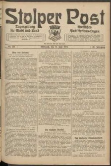Stolper Post. Tageszeitung für Stadt und Land Nr. 135/1924