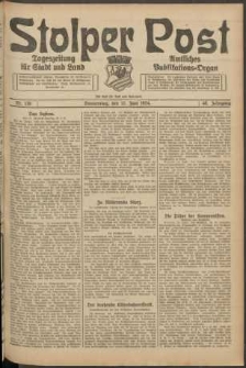 Stolper Post. Tageszeitung für Stadt und Land Nr. 136/1924