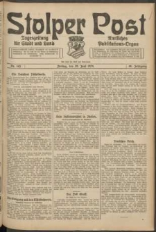 Stolper Post. Tageszeitung für Stadt und Land Nr. 143/1924
